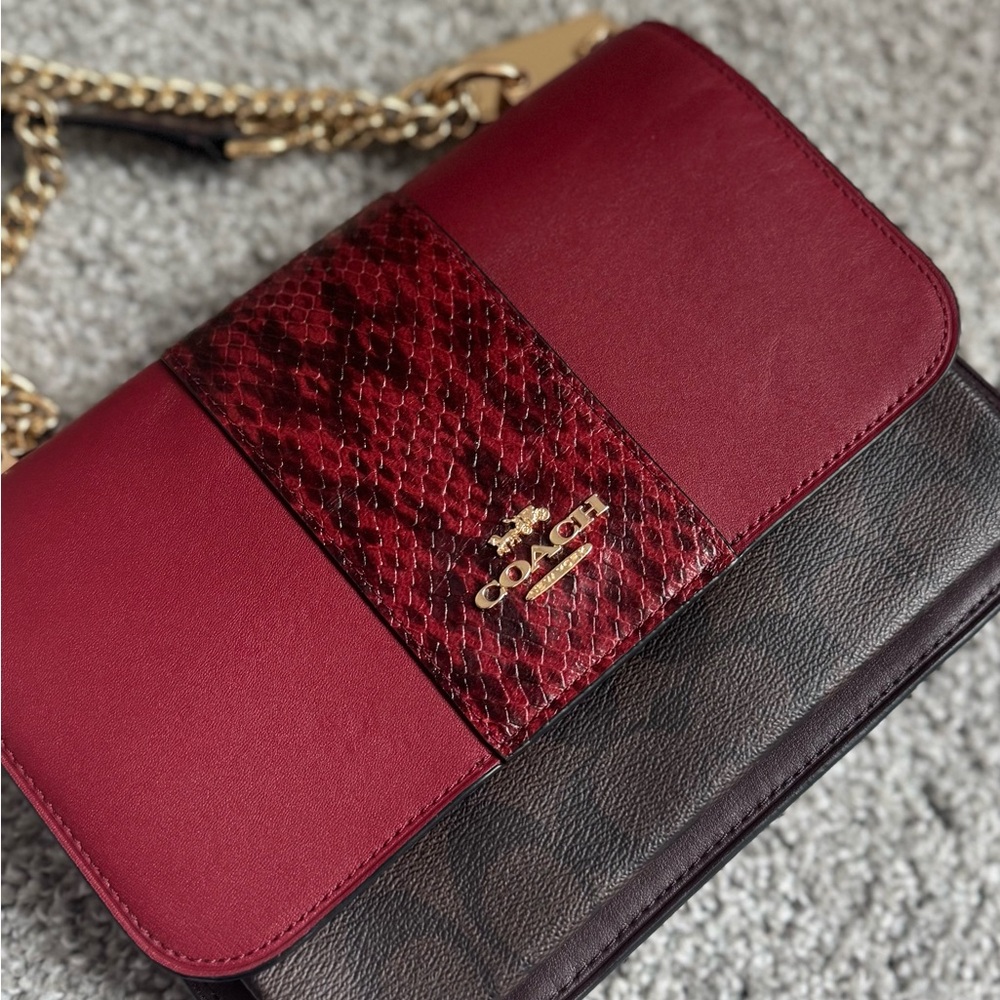 Coach Red and Black Crossbody Bag